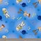 Disney® Pixar Toy Story Buzz & Woody Blue Cotton Fabric